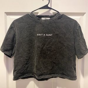 Adika ain’t a saint crop top
